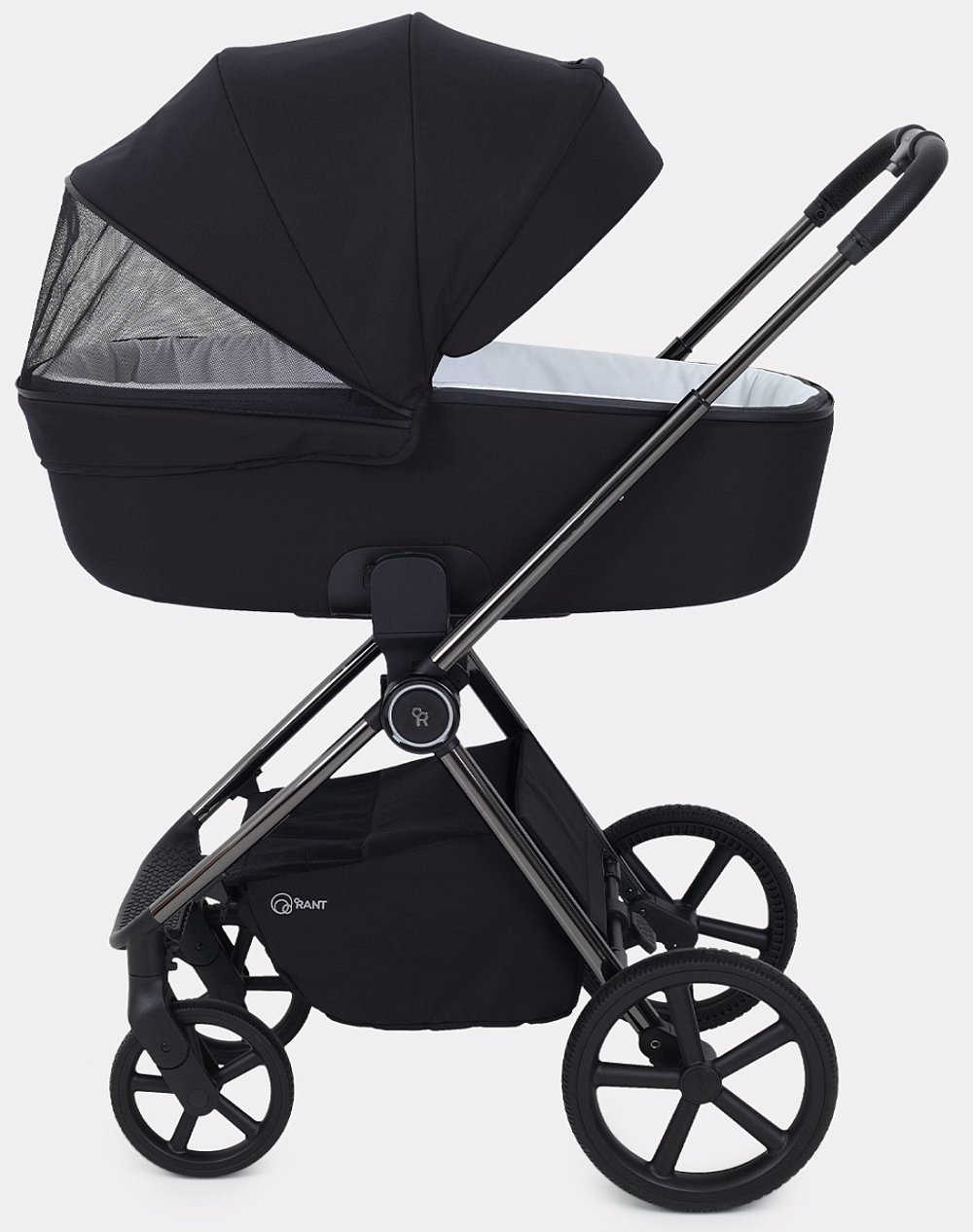 Детская коляска Rant Teo Black Chrome 3 в 1 Black