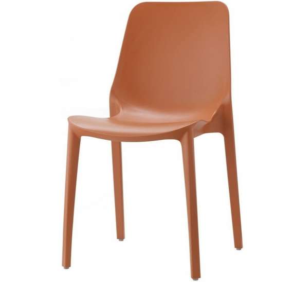 Стул пластиковый Ginevra, терракотовый
