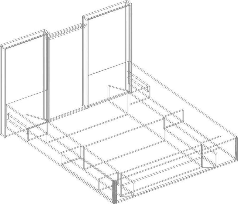 Кровать 1,6 мяг. спинка "Филадельфия" без основания СФ-15