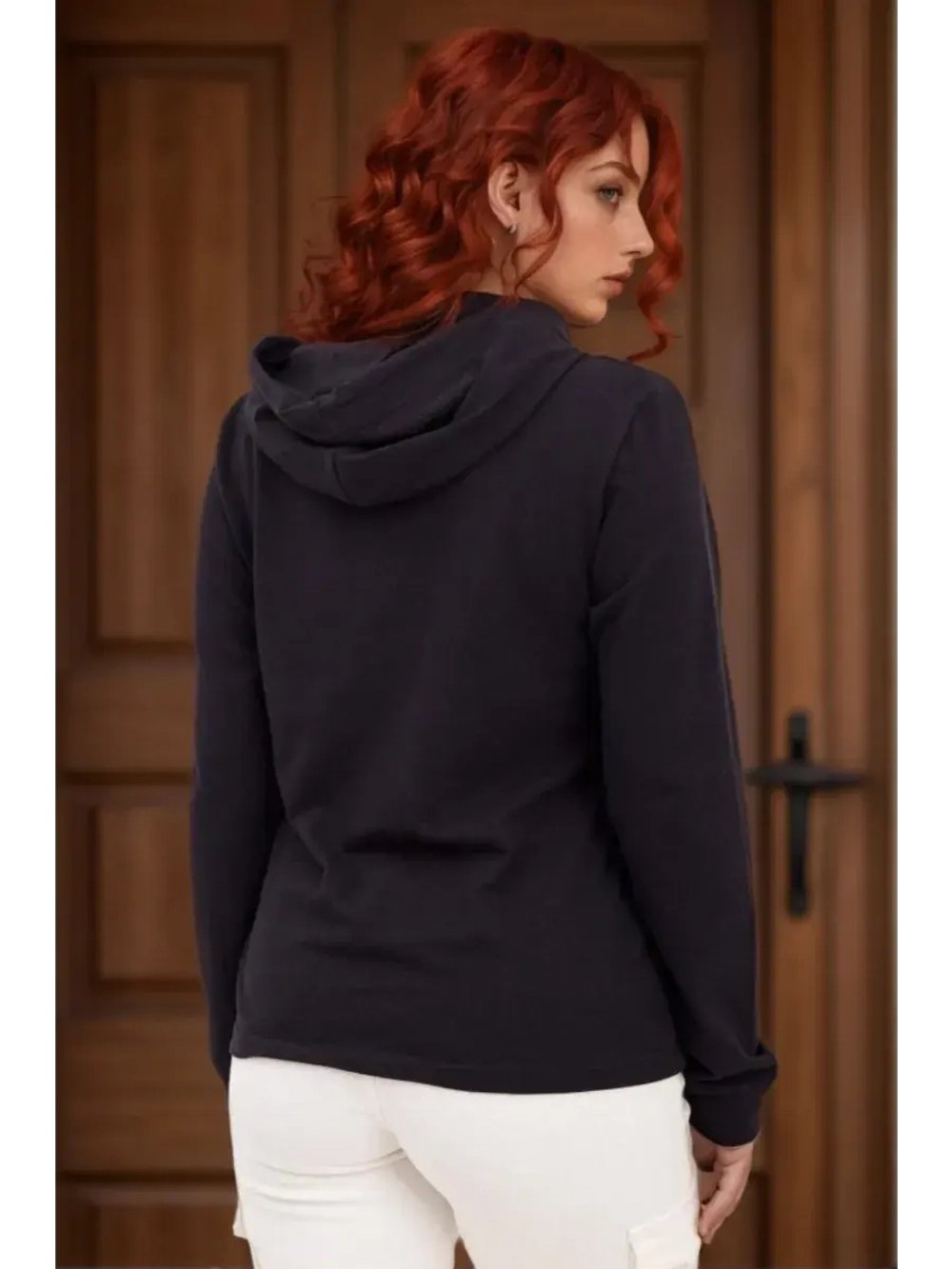 футболка с длинным рукавом лонгслив с капюшоном