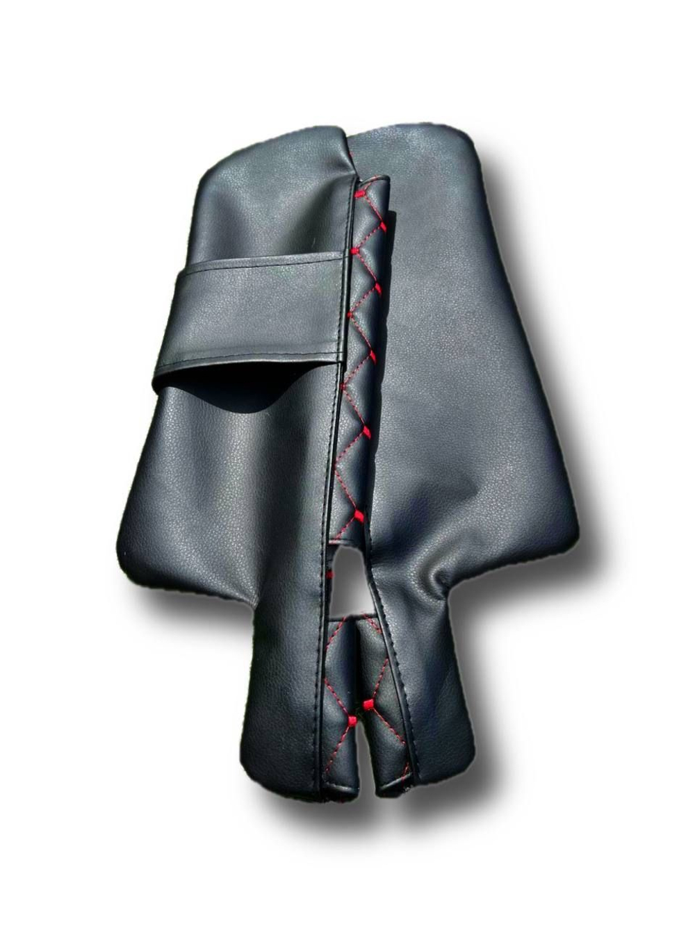 Чехлы на козырьки ВАЗ 2108, 2109, 21099, 2113, 2114, 2115 (красная нить Рубин)