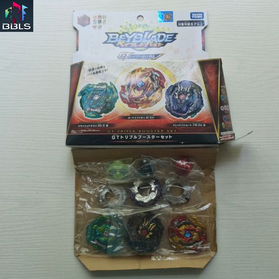 Набор волчков Lord Spriggan GT Triple Booster Set B149 от Takara Tomy БЕЗ Наклеек