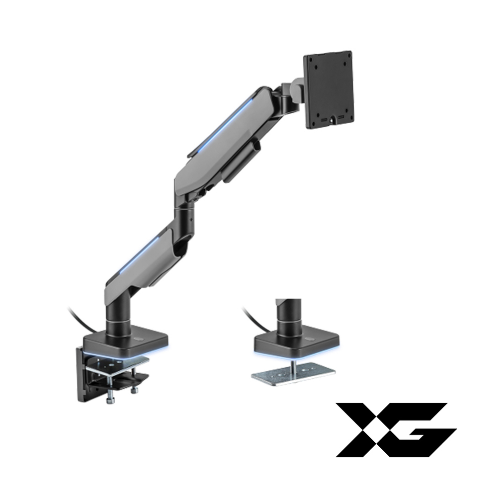Настольный кронштейн с газлифтом XG MGG-1749 grey для 1 монитора (17"-49") Серый