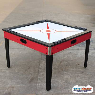 Семейный аэрохоккей «Четвёрка» на 4 игрока, 120×120×79 см