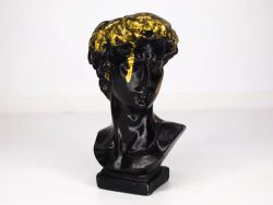 Кашпо - органайзер "Бюст Давида" (Черный), 17х9х10см   7777231
