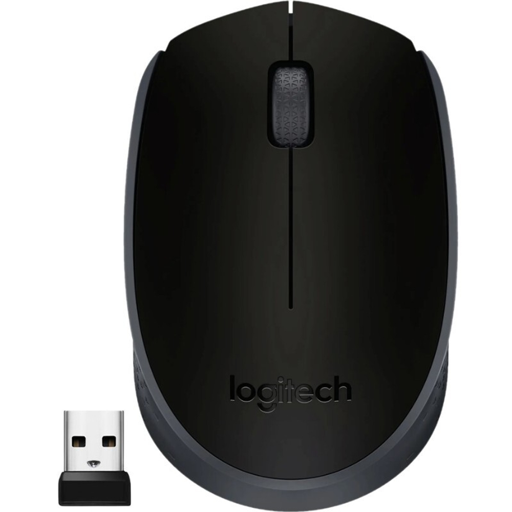 Мышь Logitech M171 Wireless 2.4 GHz, Black/Grey