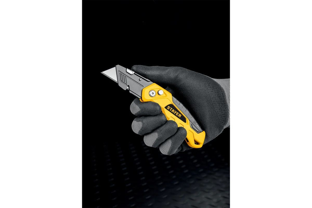 Строительный нож складной STAYER FOLD тип А24