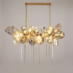 Люстра 8898P/BL gold/smoky