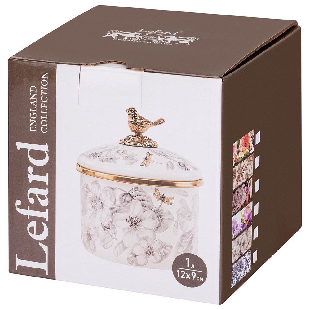 БАНКА ДЛЯ СЫПУЧИХ ПРОДУКТОВ LEFARD, СЕРИЯ ФЛАНДРИЯ, 12Х9СМ/ 1,0Л
