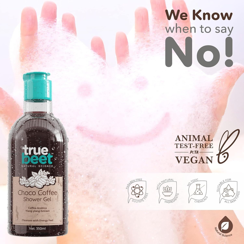 Гель для душа Truebeet Choco Coffee Body Wash с экстрактом арабики и Иланг-иланга (350 мл)