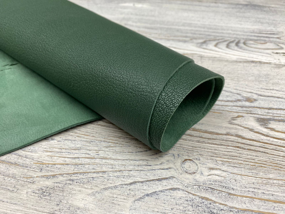 Madras Green Fern (1,5-1,7 мм), цв. Зеленый, натуральная кожа козы