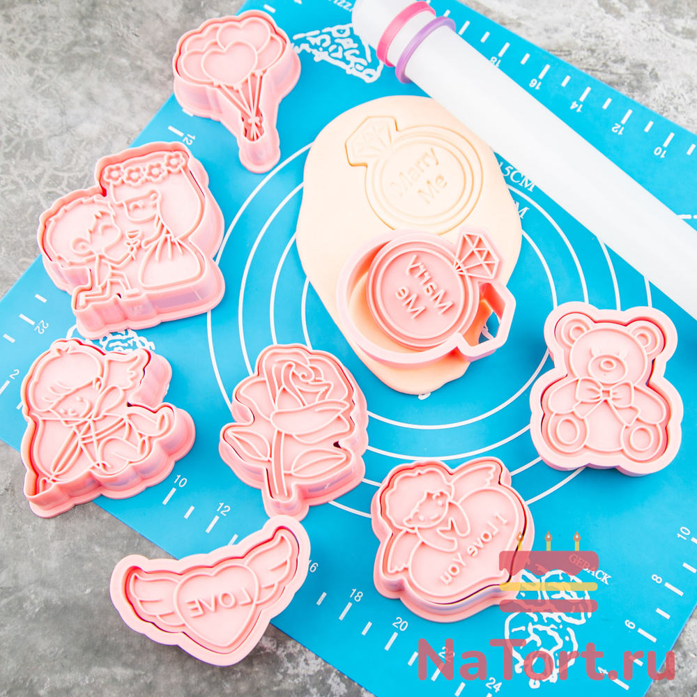 Набор вырубок «День влюбленных» 8 шт