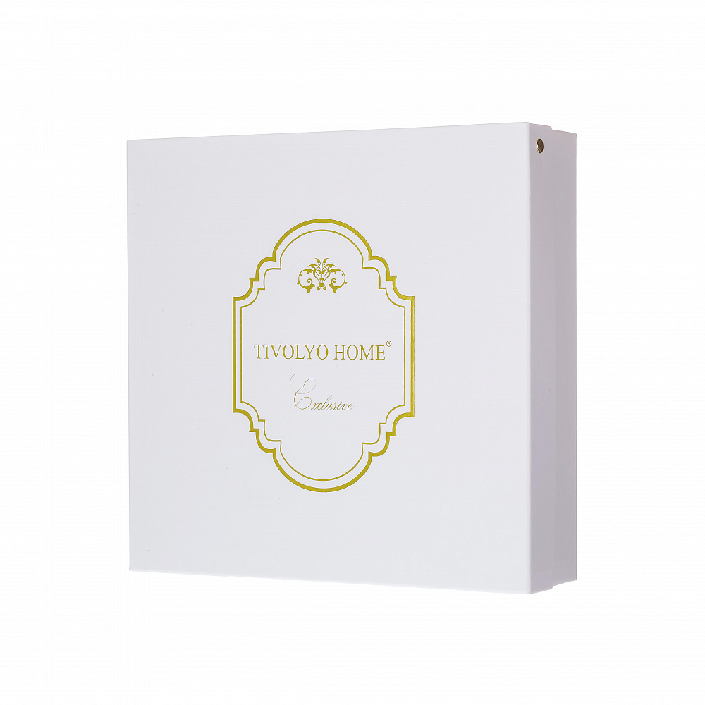 Постельное белье 2 спальное евро Tivolyo home Fabio серое