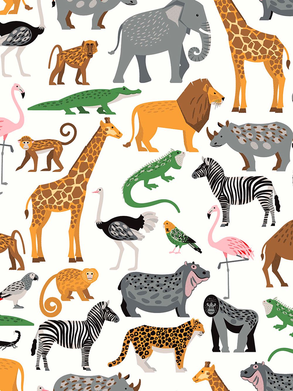 Наволочка комплект 2шт Сказка "Animals" 70х70 см,бязь