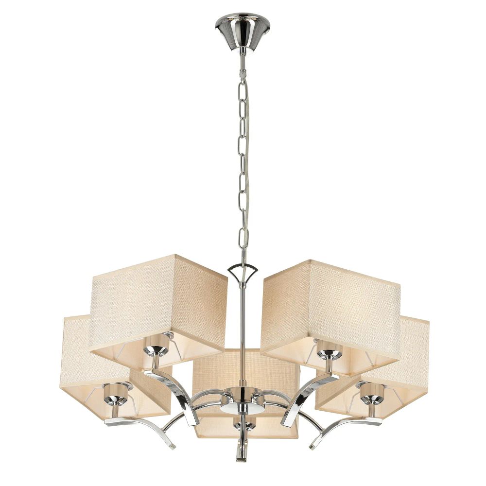 Citilux Эвора Квадро CL460251 Люстра с бежевыми абажурами