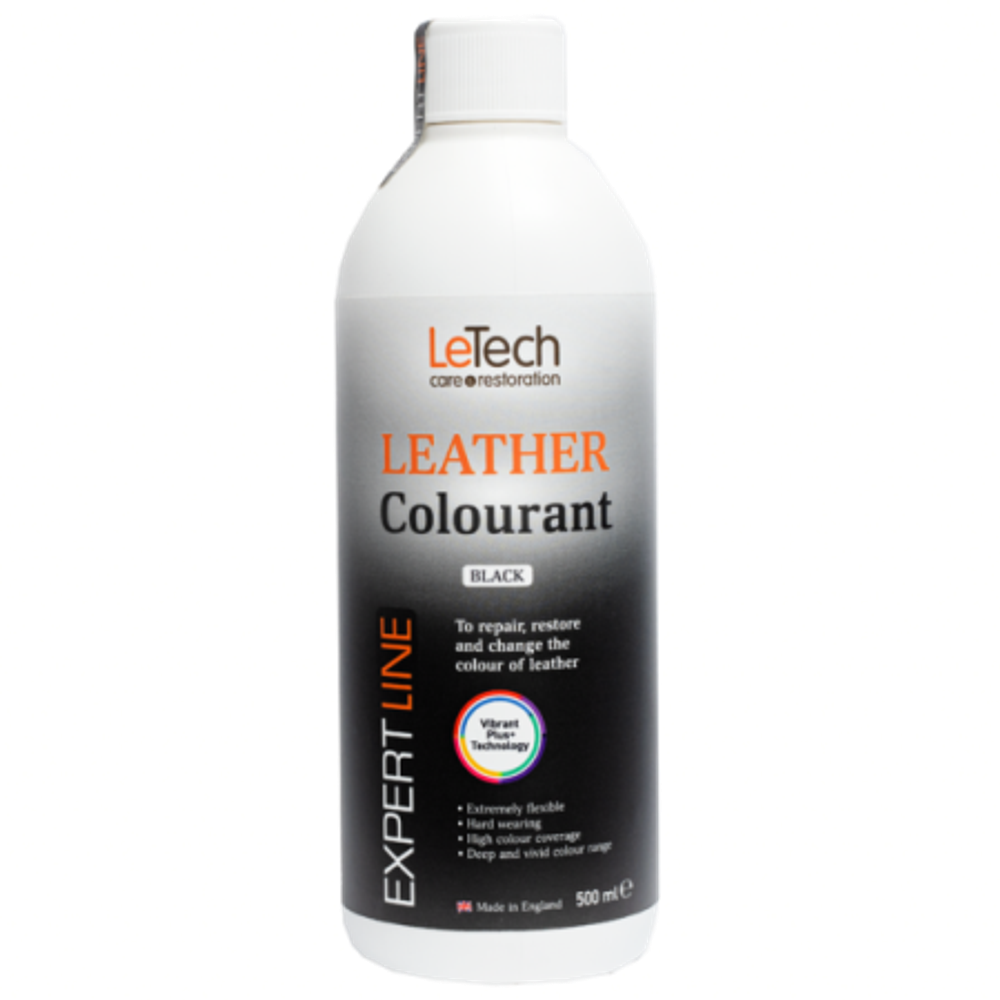 LeTech Expert Line Краска для кожи (Leather Colourant) Black, 500мл