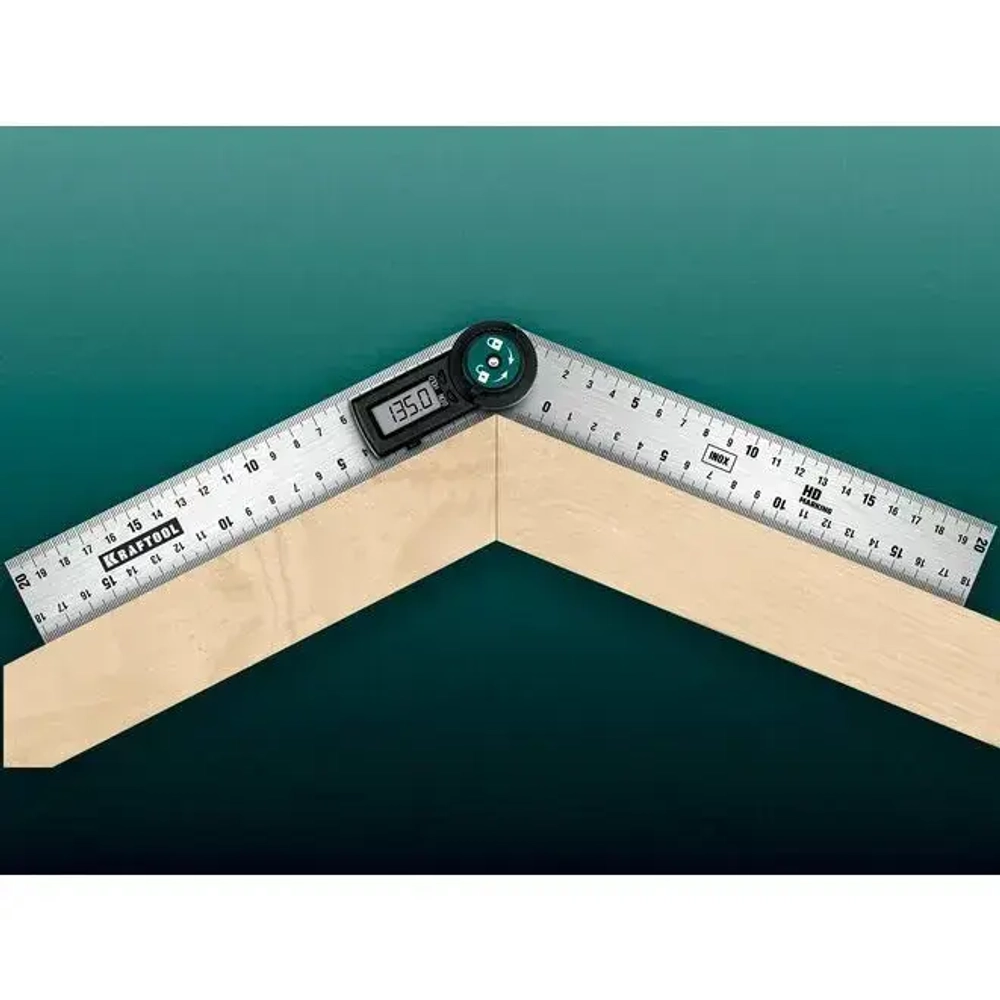 Электронный транспортир-угломер KRAFTOOL 34682 200 мм