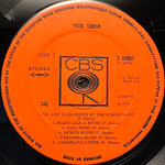Paul Simon - Paul Simon (Англия 1972г.)