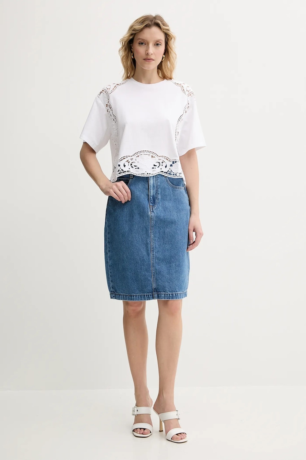 Юбка джинсовая женская BOSS COBALTIDE