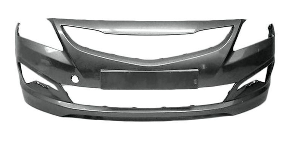 Бампер передний окрашенный Hyundai Solaris (15-16) (Серый SAE)