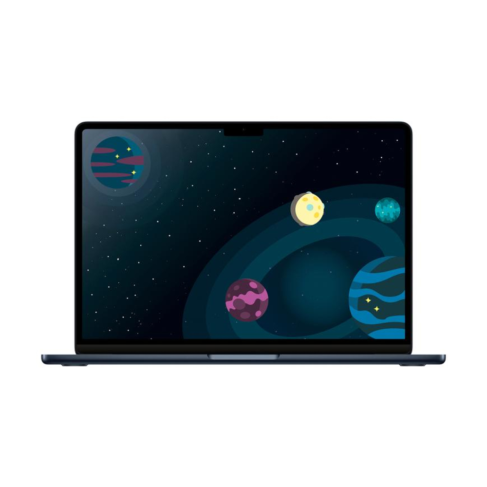 Ноутбук Apple MacBook Air 13” MW123 (M4 10-Core, GPU 8-Core, 16GB, 256GB) («Тёмная ночь» | Midnight)