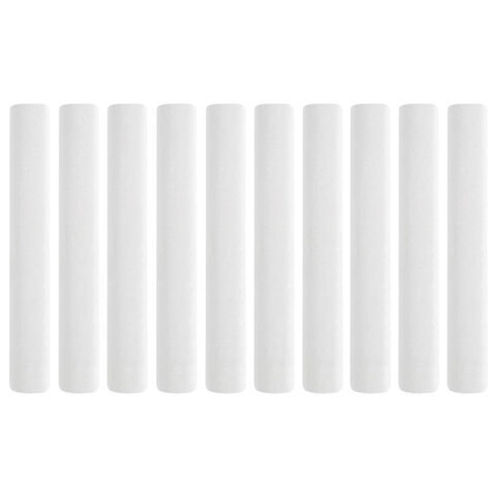 Мел белый BRAUBERG "АКАДЕМИЯ" (АЛГЕМ), 10 штук, круглый, мягкий, 271147