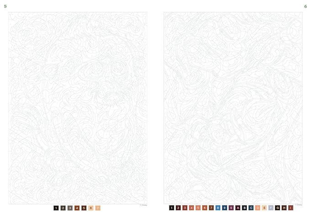 Раскраска по номерам Coloriages mysteres Disney - Best of Bestiaire - Король лев, 128стр. - 237671544X