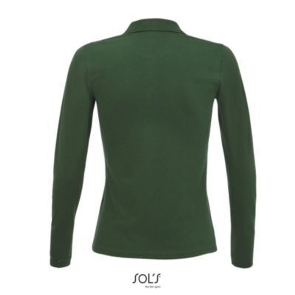 Рубашка поло с длинным рукавом Perfect, женская. Чёрный  S