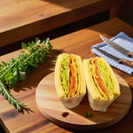 Сэндвич с с жареным яйцом и сыром по-корейски