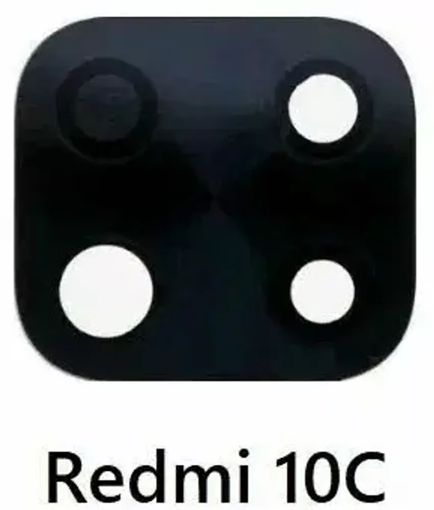 Стекло камеры для Xiaomi Redmi 10C Черный
