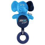 Игрушка для собак JOYSER Puppy Слоник с резиновым кольцом и пищалкой S/M голубой, 21 см