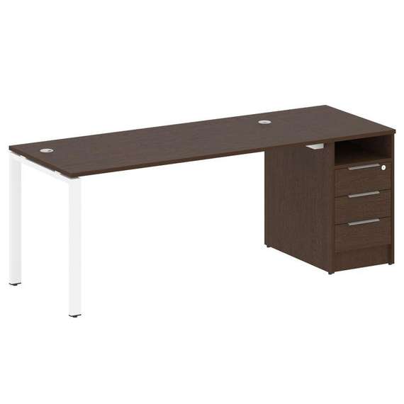 Метал Систем Рабочая станция с тумбой на П-образном м/к БП.РС-СТП-1.4