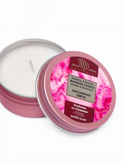 Массажная свеча Клубника со сливками 30 мл