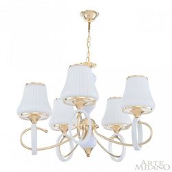 Подвесная люстра Arte Milano Florentia-2387 302387/5 Wh/Gd