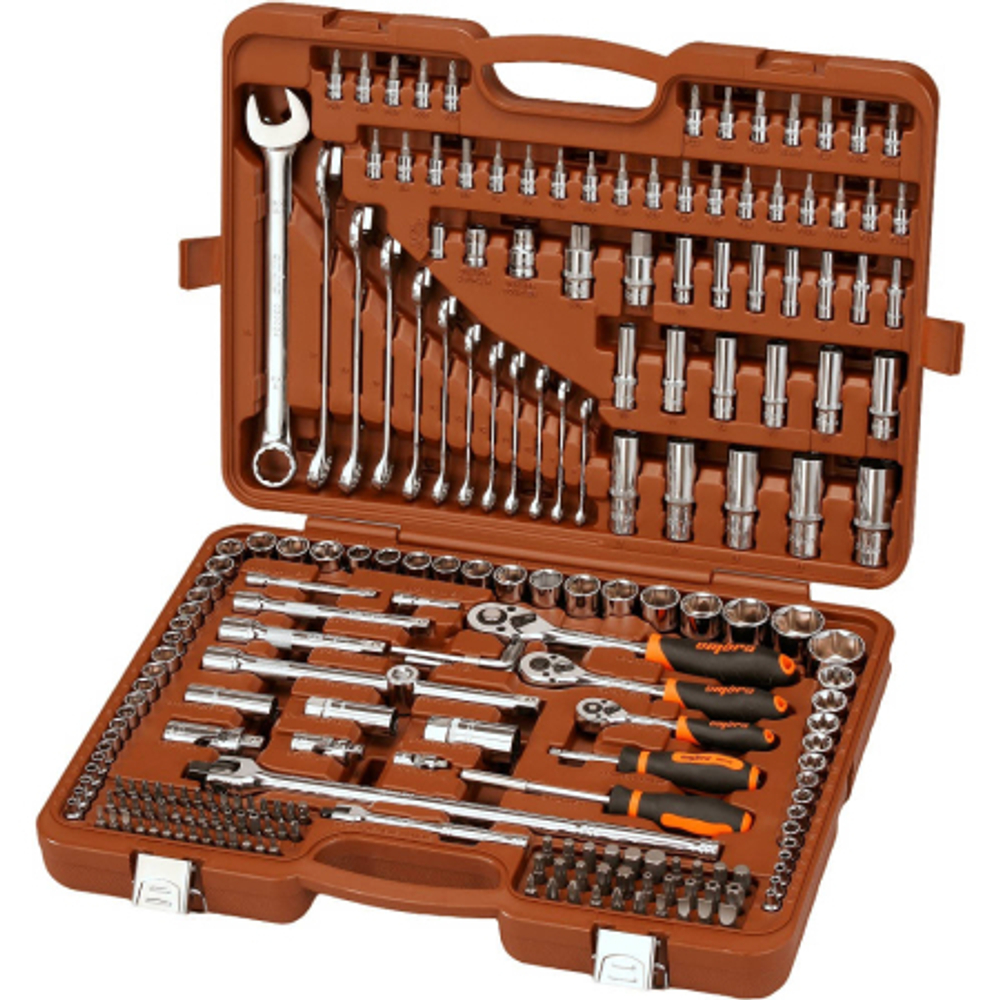 Набор универсального инструмента OMBRA 1/4", 3/8", 1/2"DR, (216 предм.) OMT216S