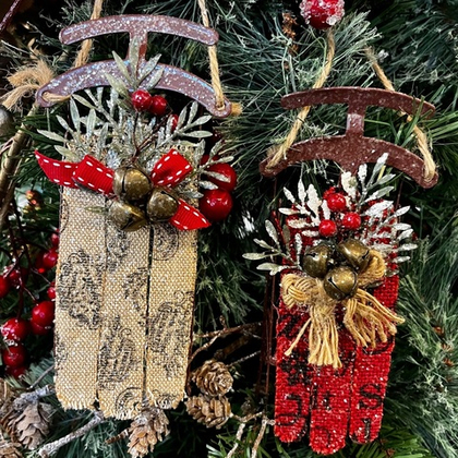 Сани в винтажном стиле