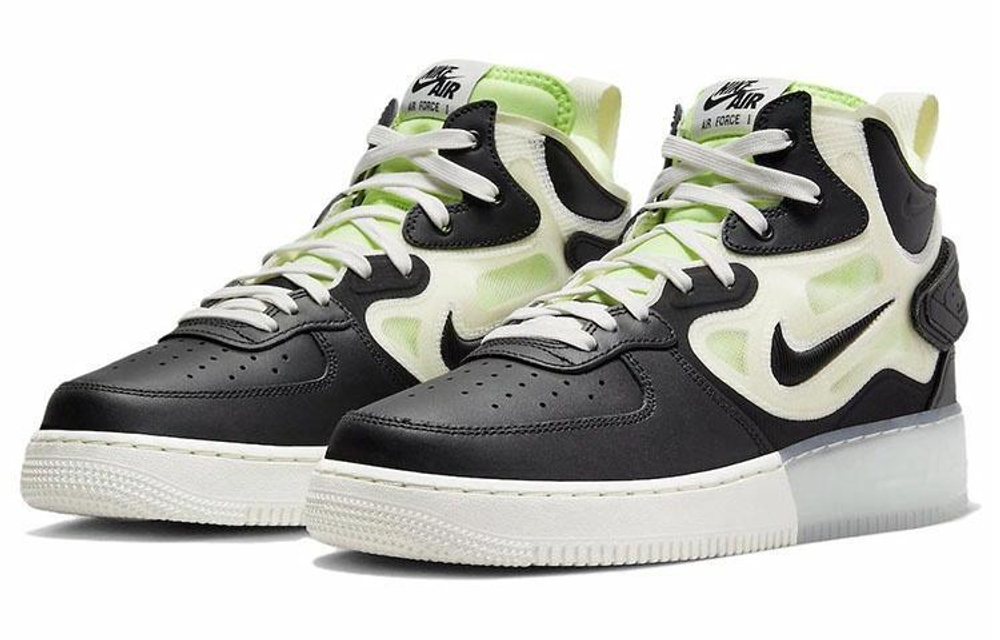 Кроссовки Nike Air Force 1 React "Black Neon"