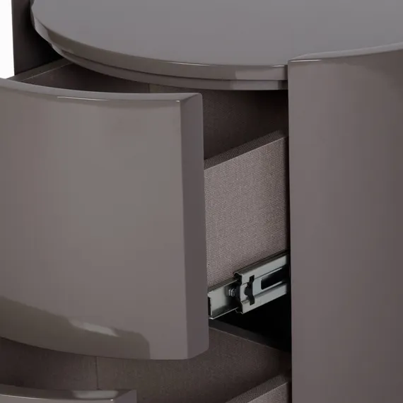 Прикроватная тумба Cecily 44х44 см, серая