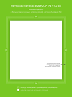 Натяжные потолки 2 м2, 3.2 м2, 2.6 м2, 0.7 м2, 19.2 м2