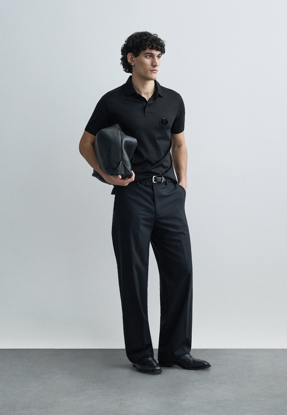 Emporio Armani Футболка-поло - Чёрный