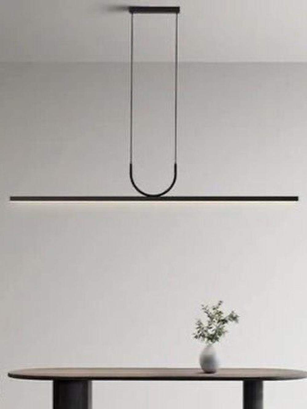 Современная классическая продолговатая люстра