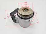 Двигатель насоса (GRUNDFOS UPSO 15-50) для BALTGAZ Turbo E/Super Lux (с 2020г.), NEVALUX 72хх/82хх/ (с 2020г.)... (арт. GDP15-5-S, 12117-06.050-1, 8924-06.050-1, 128224-02.070-1)
