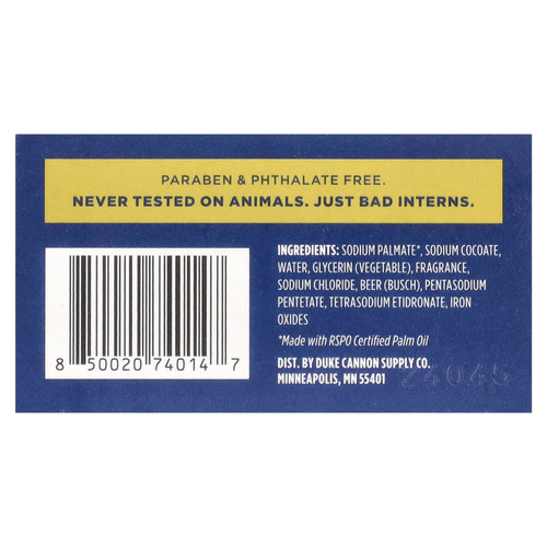 Duke Cannon Supply Co., Busch®, пивное мыло Mountain-Sized, освежающее сандаловое дерево, 10 унций