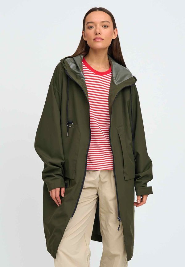 Плащ оверсайз хаки - фото 1