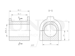 Втулка переднего стабилизатора UNIO RMP-10147