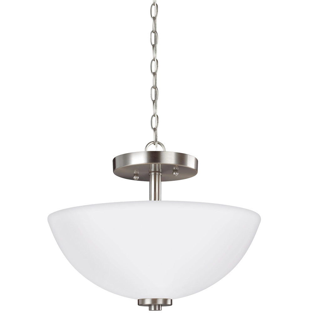Светильник Visual Comfort Oslo Two Light Semi-Flush Convertible Pendant