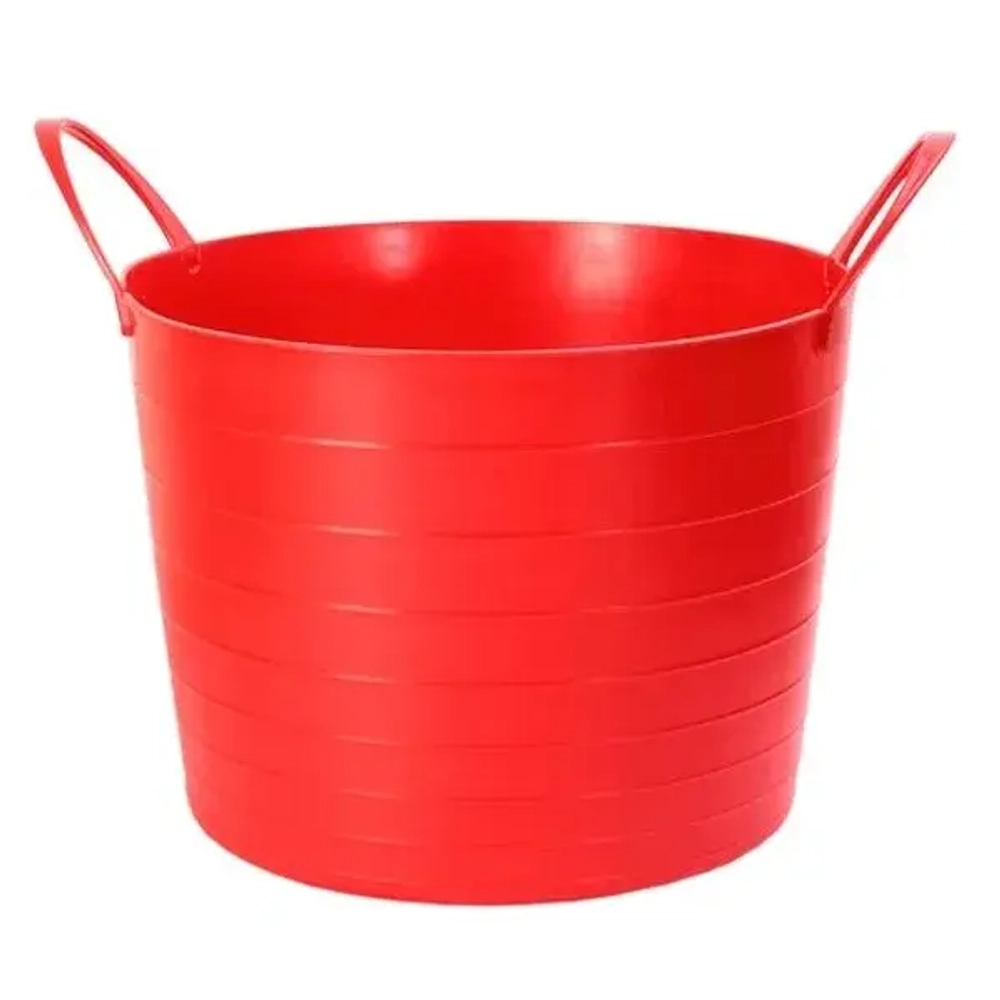 Таз-корзина мягкая 17л Красный 0,245,33х0,33м
