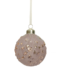 Набор шаров 8см 9шт ChristmasDeLuxe кремовый с блеском