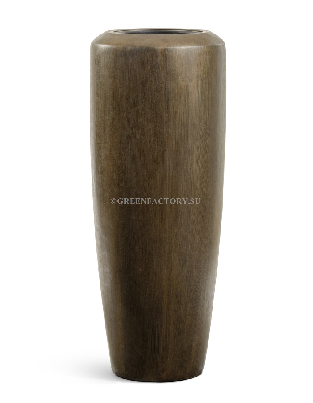 Кашпо TREEZ Effectory - Metal - Высокий конус Design - Чернёная бронза