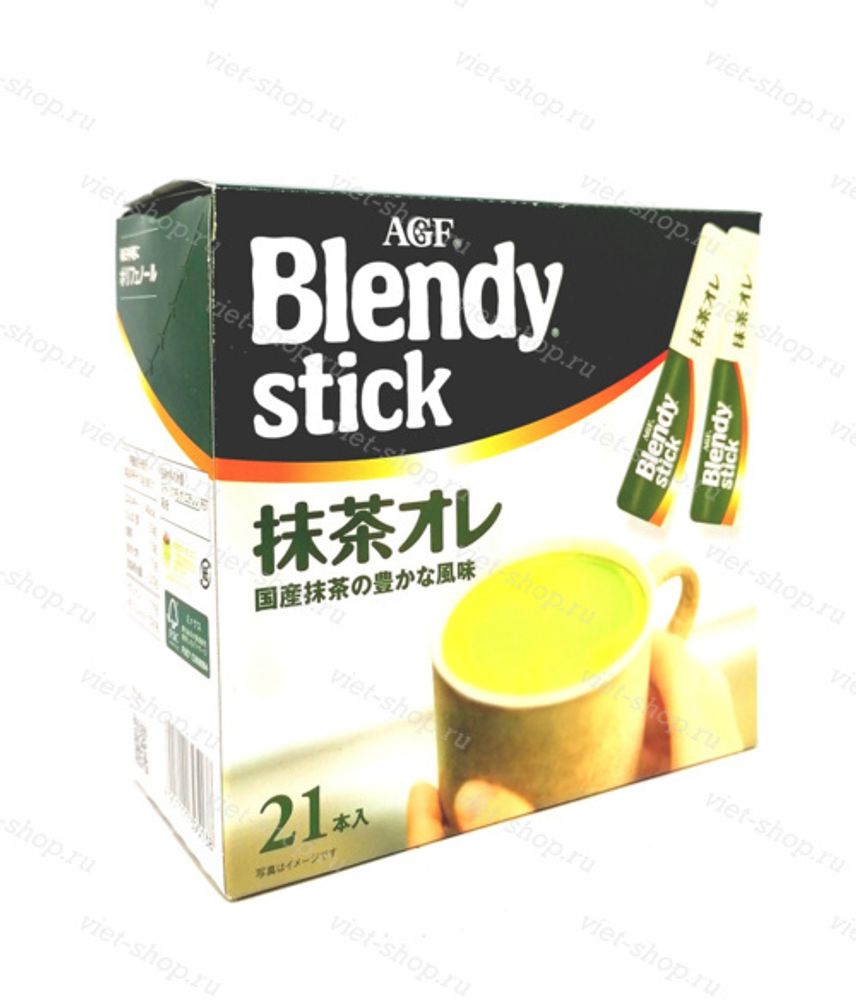 Чай матча Blendy stick Ajinomoto, 21 пакетик.